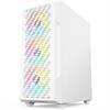 PowerBoost PB-P801AW 650W 80+ Bronze Tempered Glass USB 3.0 Mesh RGB ATX Beyaz Kasa