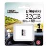 Kingston 32GB High Endurance microSD Hafıza Kartı