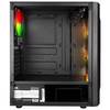 POWER BOOST VK-P1900B 500W Rainbow Tempered Glass Mesh Panel USB 3.0 Mid Tower Kasa