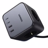 UGREEN DigiNest Cube 65W GaN 2 Hızlı Şarj Cihazı 2xUSB-C 2xUSB-A 3 lü Akım Korumalı Grup Priz 60113