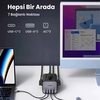 UGREEN DigiNest Cube 65W GaN 2 Hızlı Şarj Cihazı 2xUSB-C 2xUSB-A 3 lü Akım Korumalı Grup Priz 60113