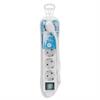 S-link SPG-F05 1.5m 306 Joule Euro Soket  Tam Bakır 5'li Akım Korumalı Beyaz Priz Çoklayıcı