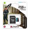 Kingston 256GB Canvas Go! Plus microSD Hafıza Kartı (170MB/s Varan Okuma, 90MB/s Varan Yazma)