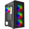 PowerBoost PB-PS1951B 500W Tempered Glass USB 3.0 Mesh Rainbow ATX Siyah Kasa