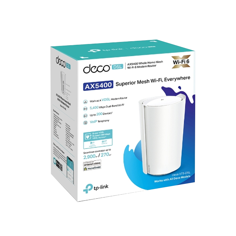 TP-LINK DECO X73-DSL AX5400 Mesh WiFi Sistemi (2li)