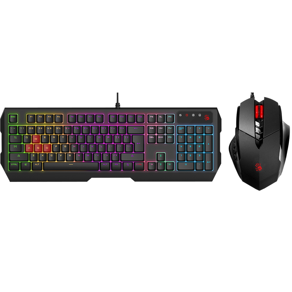 Bloody V7M Gaming Mouse ve B140N Neon Gaming Klavye Seti