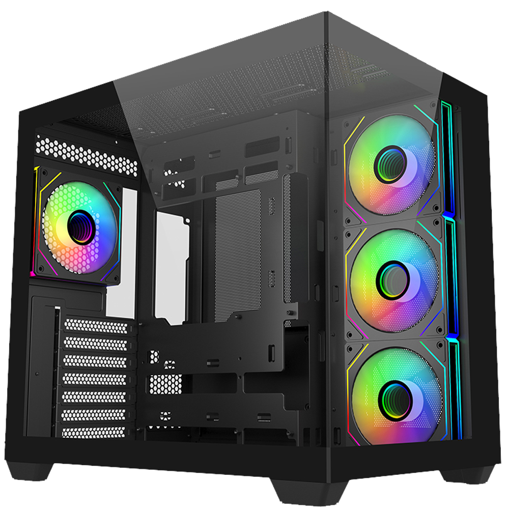 Cooler Master ELITE 681 850W 80+ Gold PCIe 5.0 ARGB Type-C Tempered Glass ATX Mid Tower Siyah Kasa