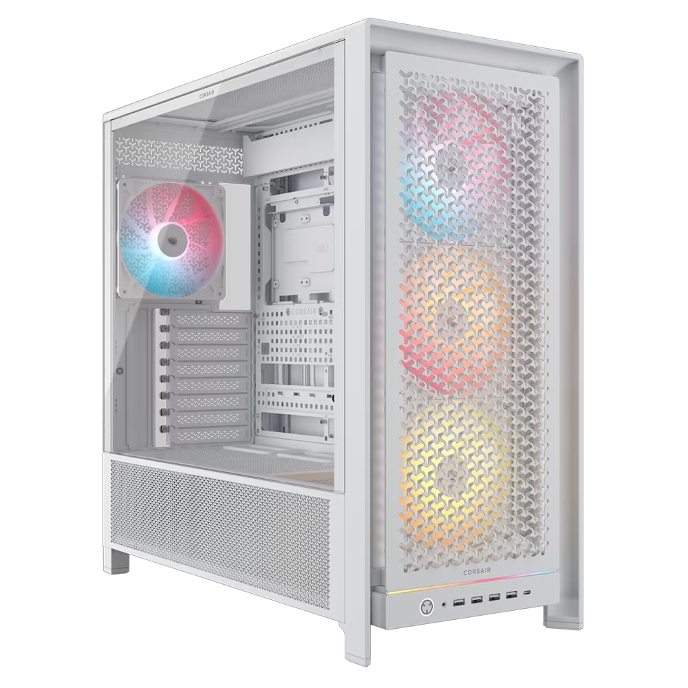 CORSAIR FRAME 5000D RS ARGB AIRFLOW Tempered Glass USB 3.2 Type-C Beyaz Mid Tower Kasa