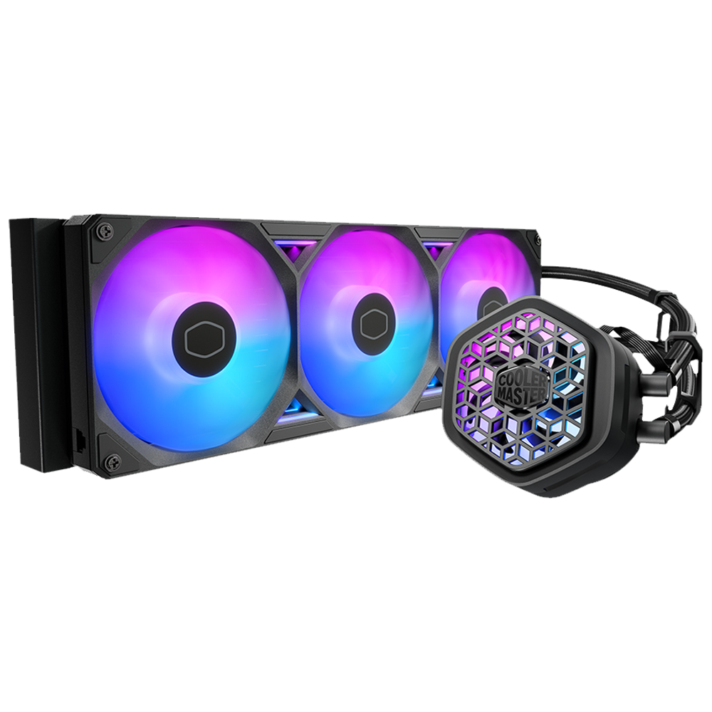 COOLER MASTER MasterLiquid Atmos II VRM Pompa ARGB 360mm İşlemci Sıvı Soğutucu görsel 1