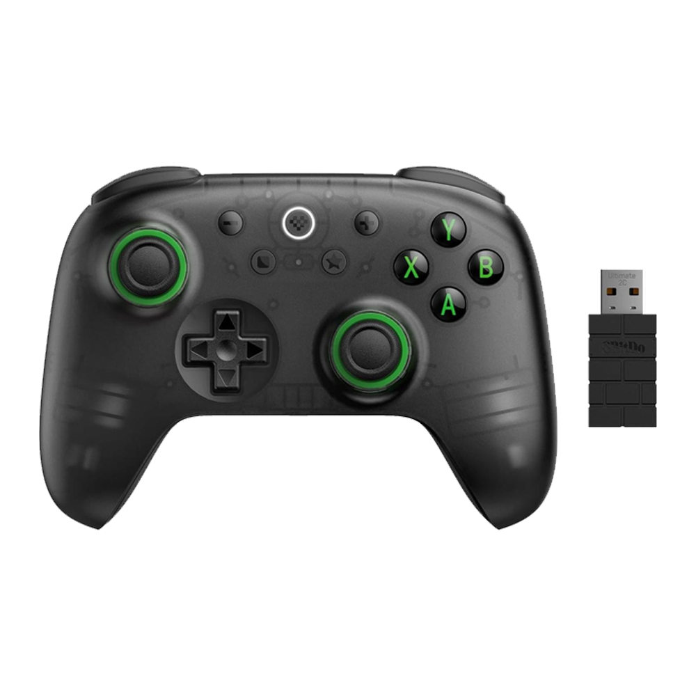 8BitDo Ultimate 2C Hall Effect Kablosuz Transparan Siyah Gamepad