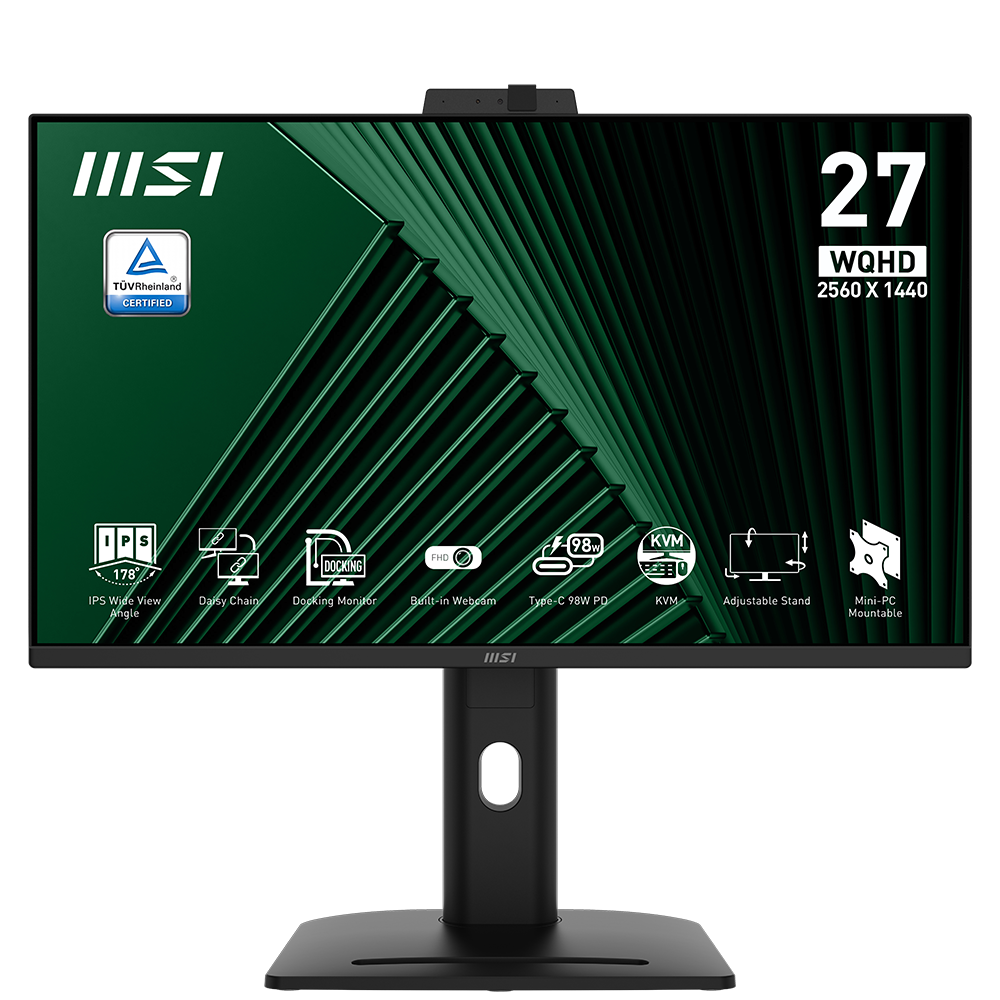 MSI PRO MP275QPDG 27" 100Hz 4ms HDMI DP Adaptive Sync HDR Ready Pivot WQHD IPS Monitör