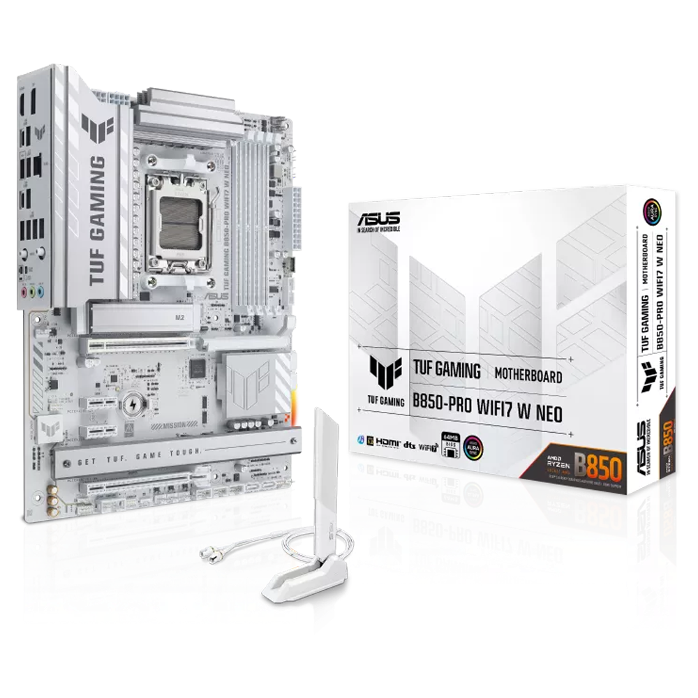 ASUS TUF GAMING B850-PRO WIFI7 W NEO 8400MHz(OC) DDR5 Soket AM5 M.2 HDMI ATX Anakart