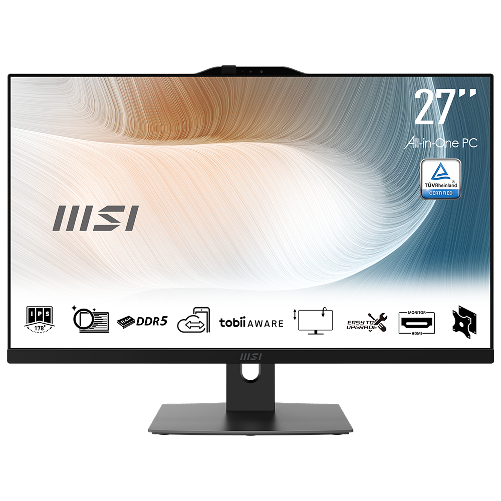 MSI MODERN AM272P 1M-1293XEU Core 5 120U 16GB(8GBx2) DDR5 512GB SSD 27" FHD IPS AIO Masaüstü PC