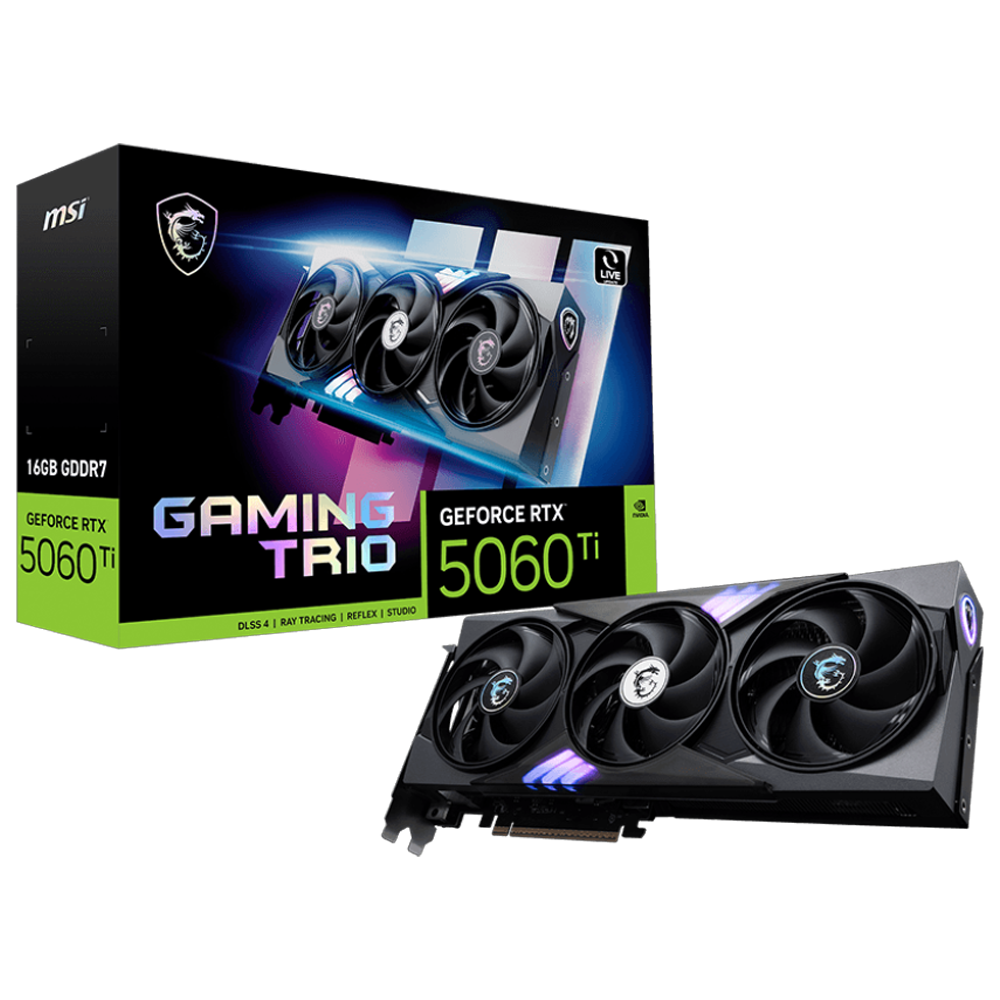MSI GeForce RTX 5060 Ti 16G GAMING TRIO GDDR7 DLSS 4 128 Bit Ekran Kartı