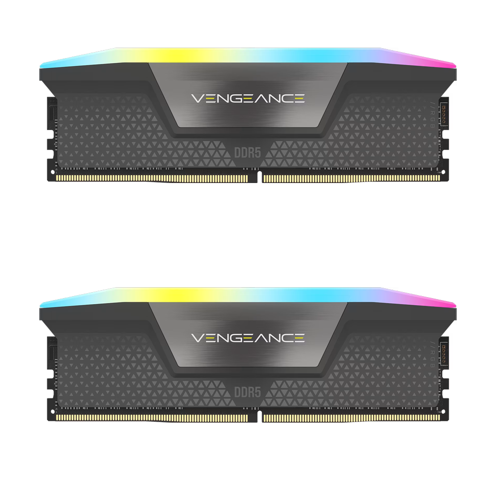 CORSAIR 32GB(2x16GB) Vengeance RGB 6000MHz CL38 DDR5 EXPO/XMP Gri Dual Kit Ram