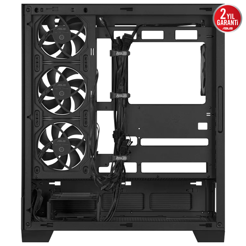 ASUS A31 PLUS Tempered Glass ARGB Siyah USB 3.2 ATX Mid Tower Kasa