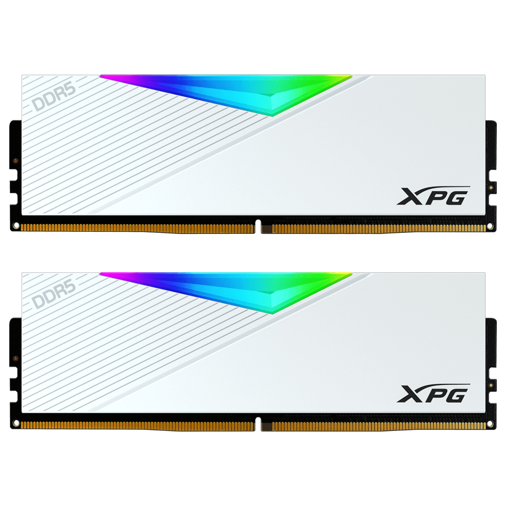 XPG Lancer 32GB(2x16GB) RGB 6000MHz CL30 DDR5 Beyaz Dual Kit Ram görsel 1