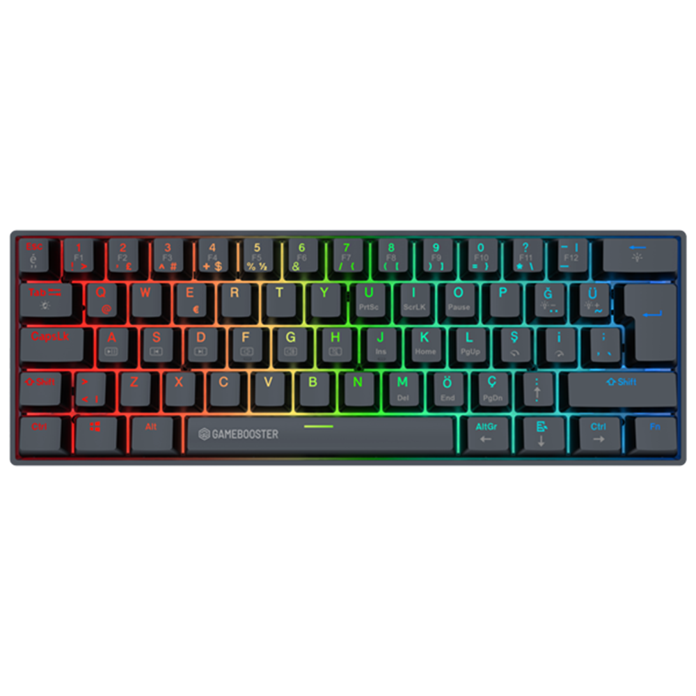 GameBooster Syma Red Switch RGB Siyah Mekanik Kablolu Gaming Klavye