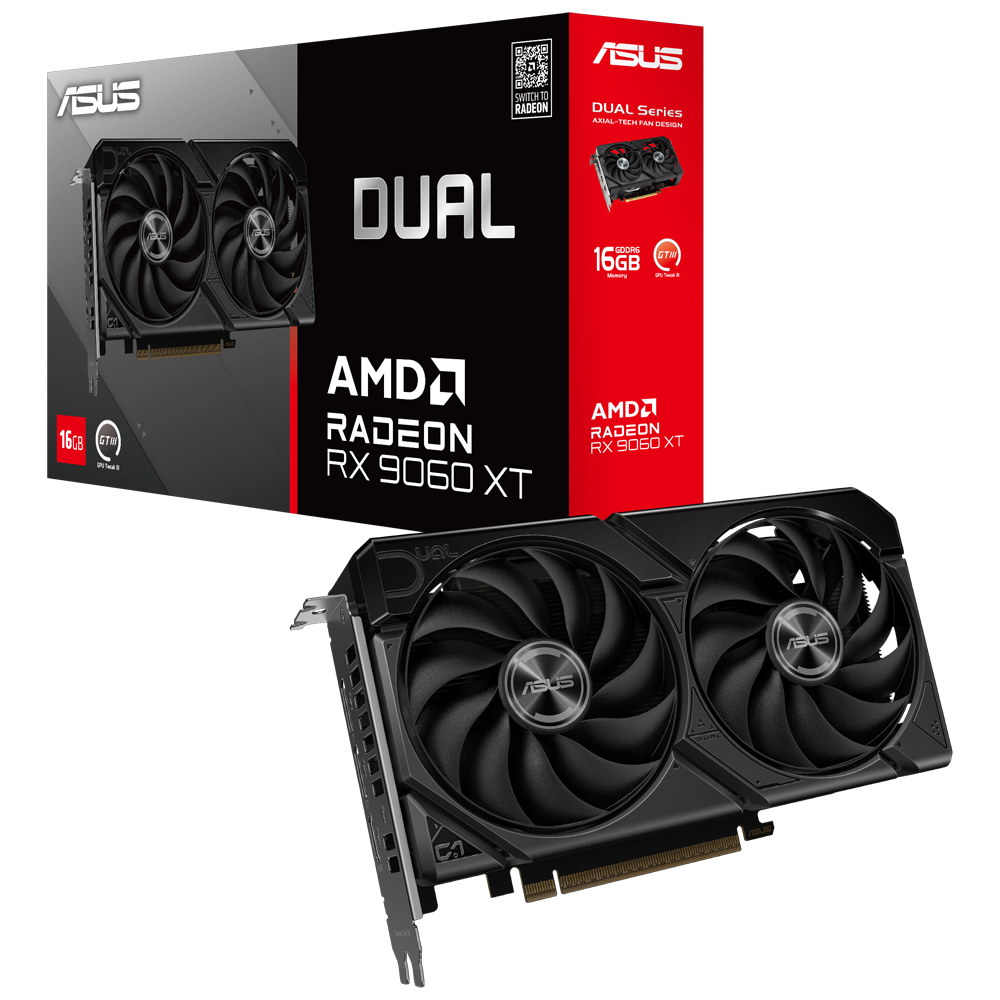 ASUS DUAL Radeon RX 9060 XT 16GB GDDR6 128 Bit Ekran Kartı