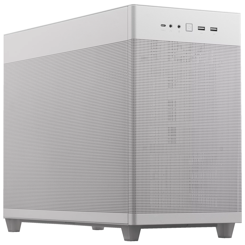 ASUS Prime AP201 USB 3.2 Mesh Beyaz MicroATX Kasa görsel 1