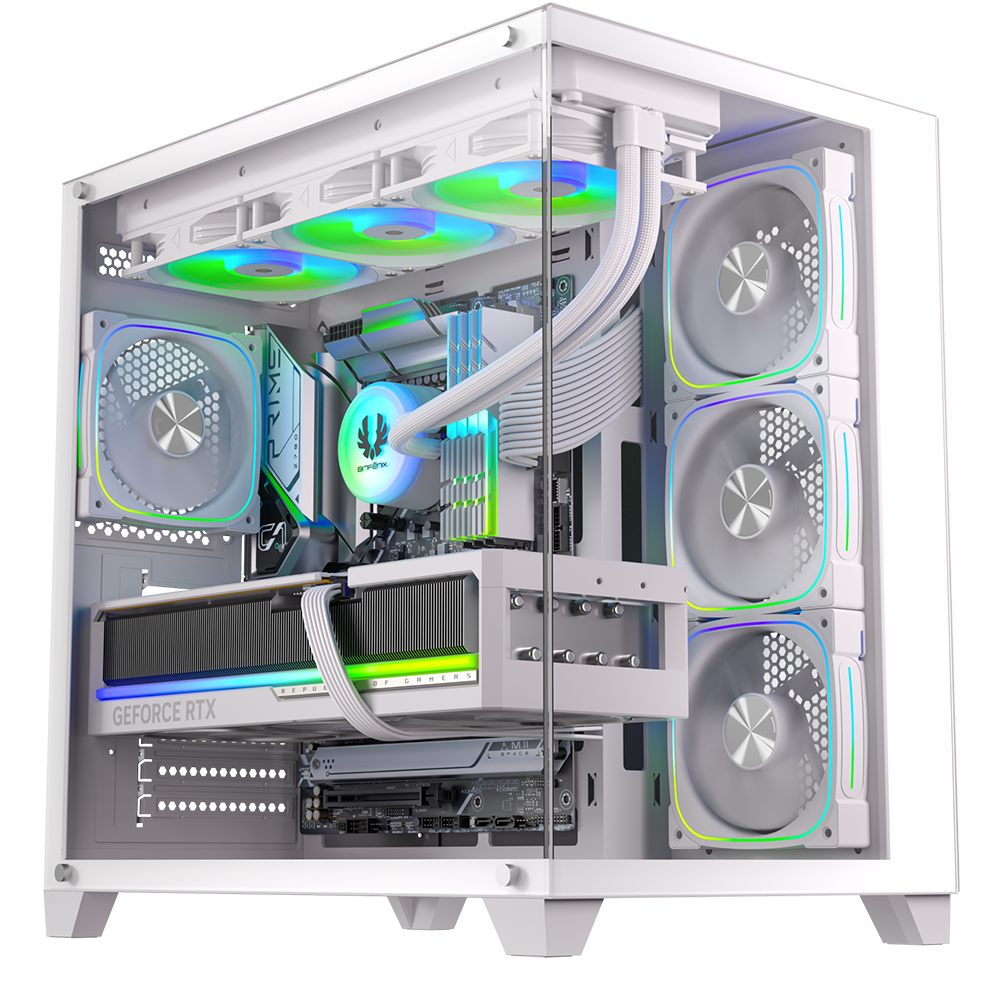 BitFenix COLII 750W 80+ Bronze ATX 3.1 Tempered Glass FRGB Beyaz ATX Mid Tower Kasa