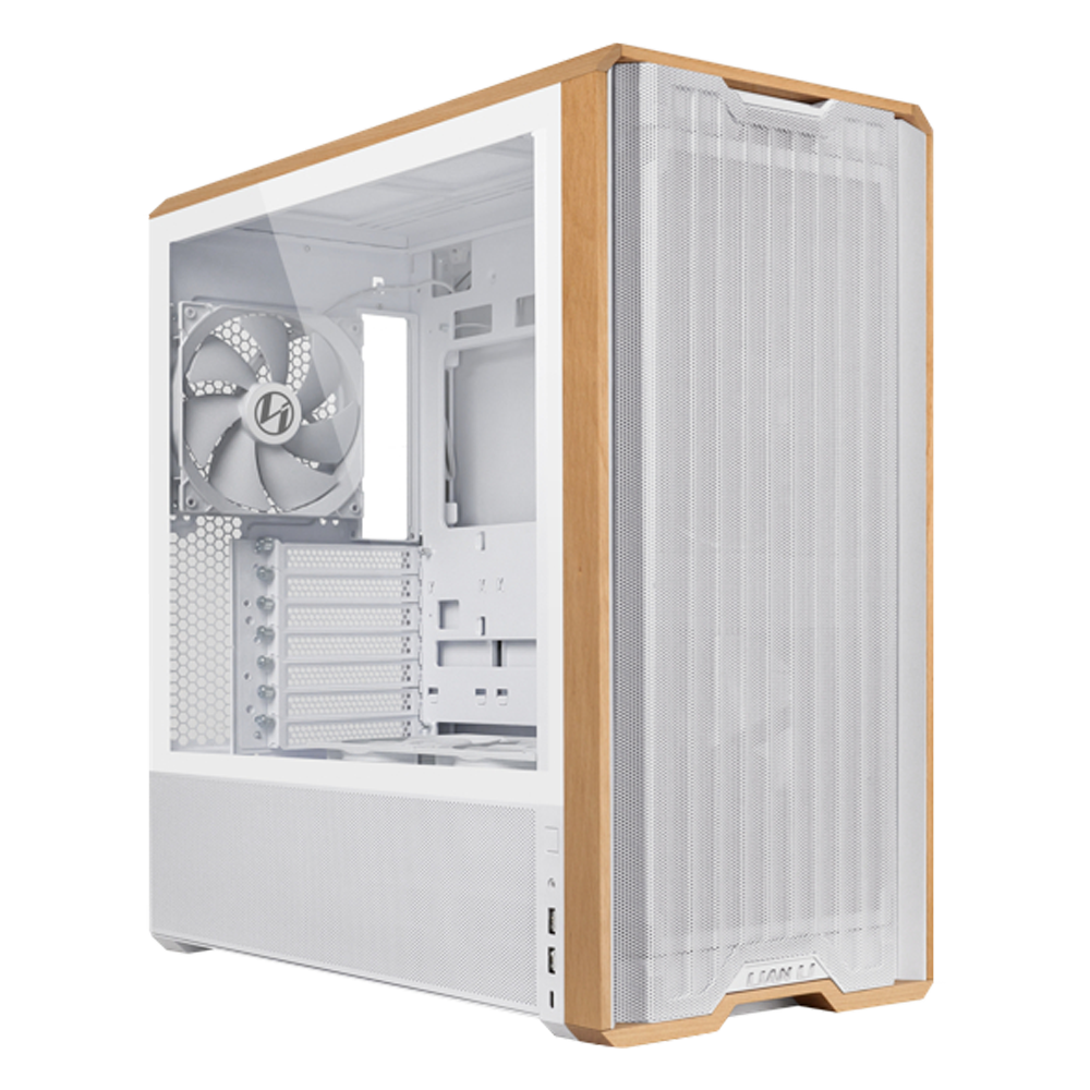 LIAN LI LANCOOL 217 Tempered Glass Type-C Beyaz E-ATX Mid Tower Kasa