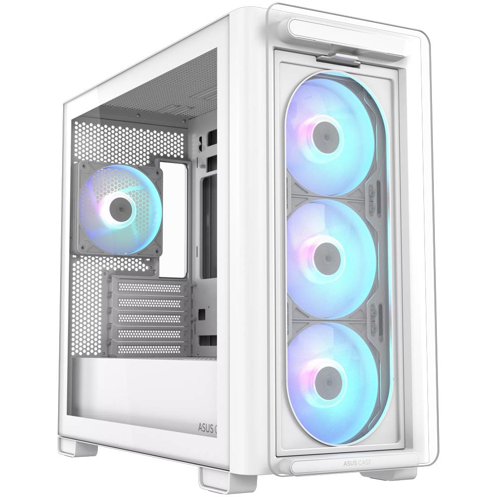 ASUS A23 PLUS Tempered Glass ARGB Beyaz USB 3.2 mATX Kasa