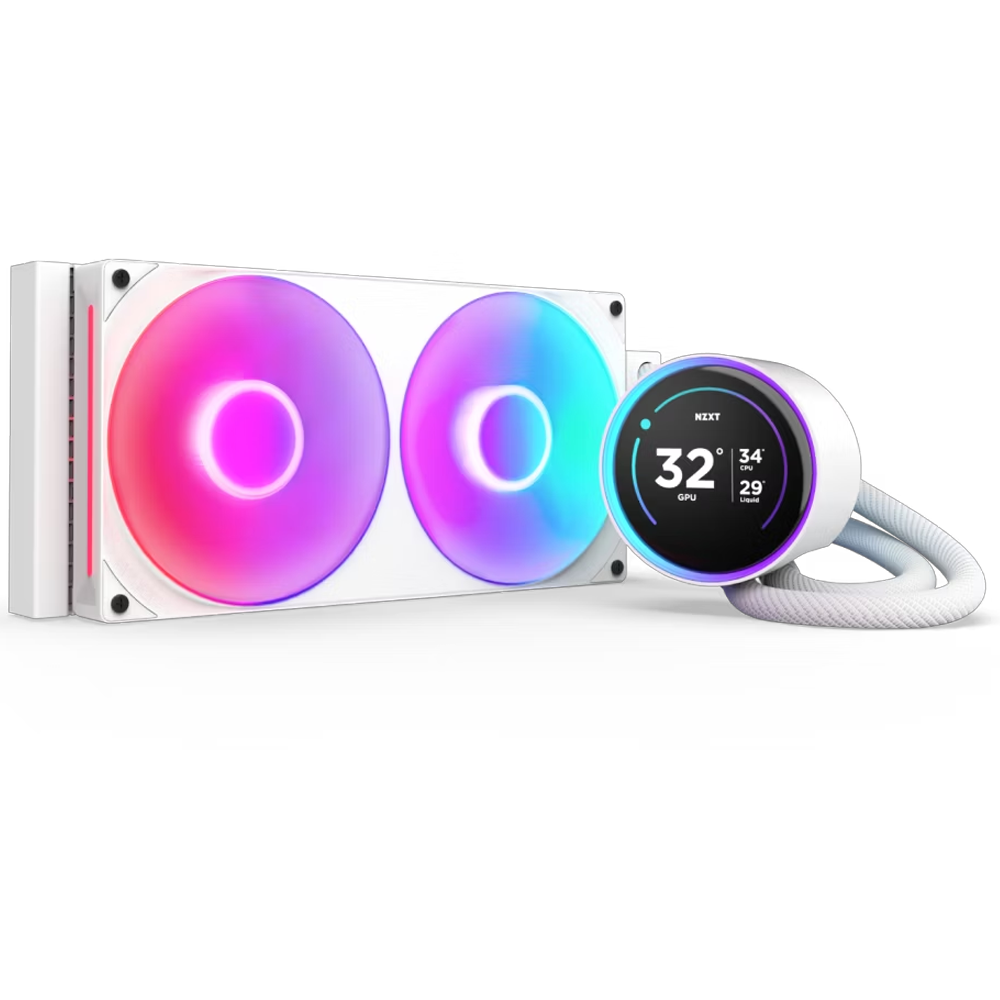 NZXT Kraken Elite 280 RGB 280mm Beyaz İşlemci Sıvı Soğutucu görsel 1