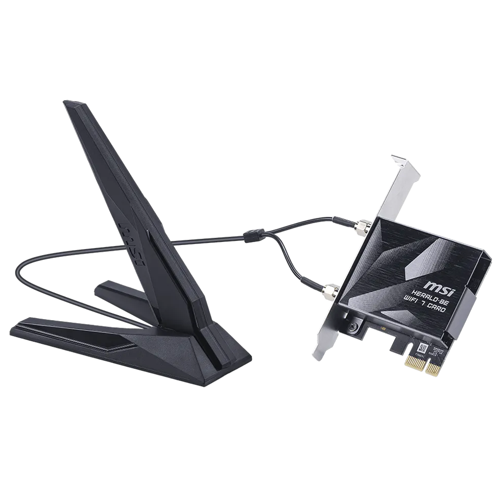 MSI HERALD BE9400 WIFI 7 PCIE CARD Wi-Fi 7 Bluetooth 5.4 PCIe Kartı
