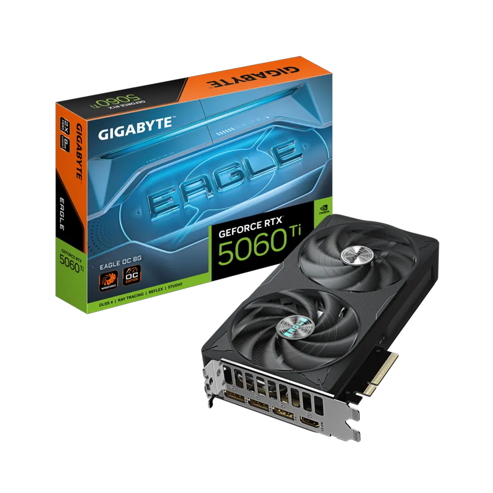 GIGABYTE GeForce RTX 5060 Ti EAGLE OC 8G GDDR7 DLSS 4 128 Bit Ekran Kartı