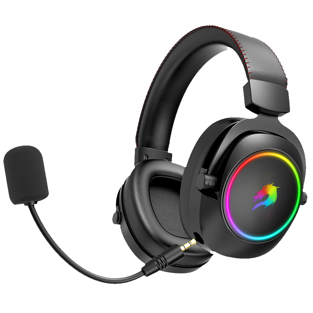 GameBooster WBH44  RGB Wireless 2.4G+BT Siyah Kablosuz Gaming Kulaklık