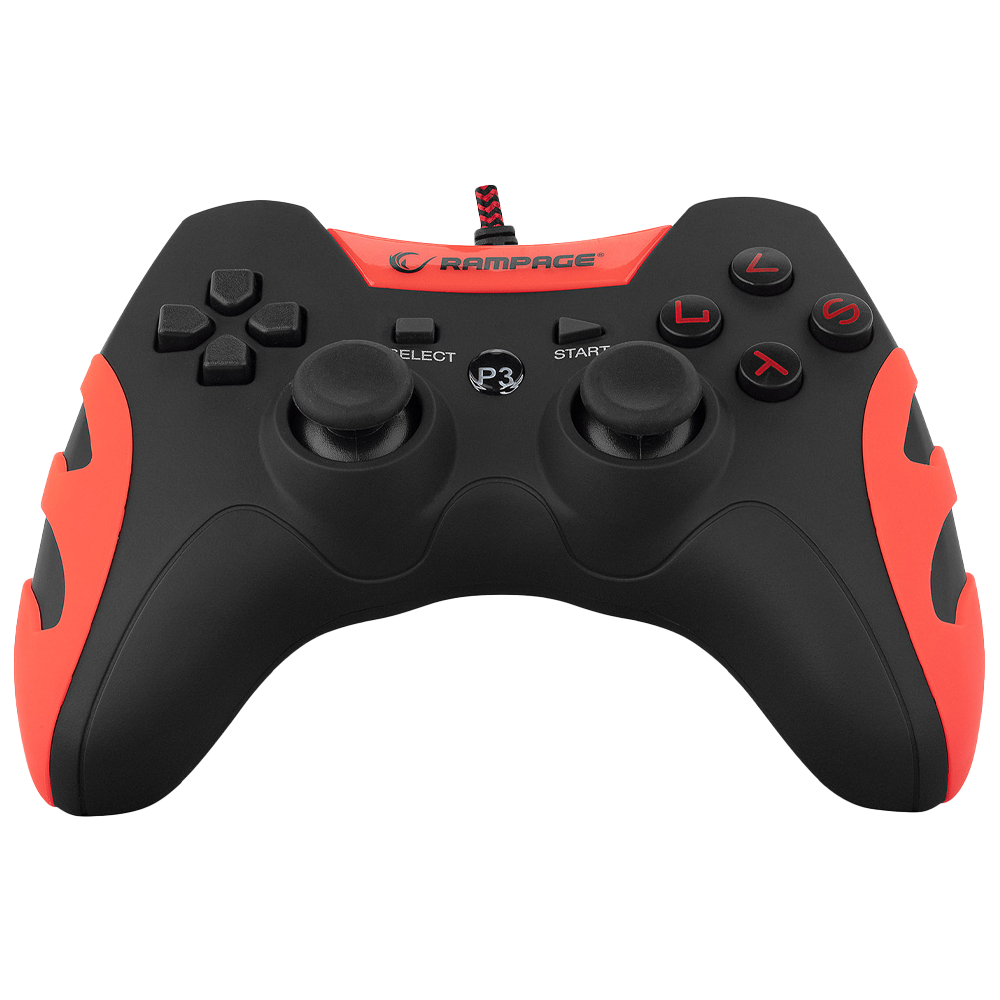 Rampage SG-R218 PS3/PC X INPUT Kırmızı USB 1.8m Joypad