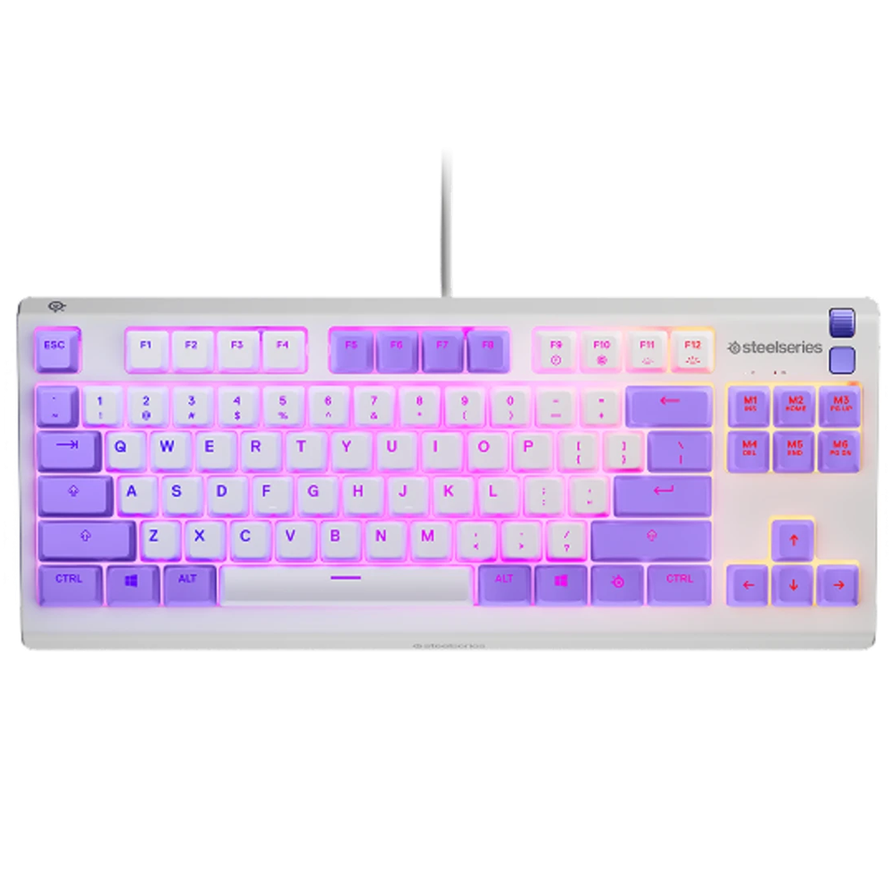 SteelSeries Apex 3 TKL Whisper-Quiet Switch Amethyst Türkçe Kablolu Gaming Klavye