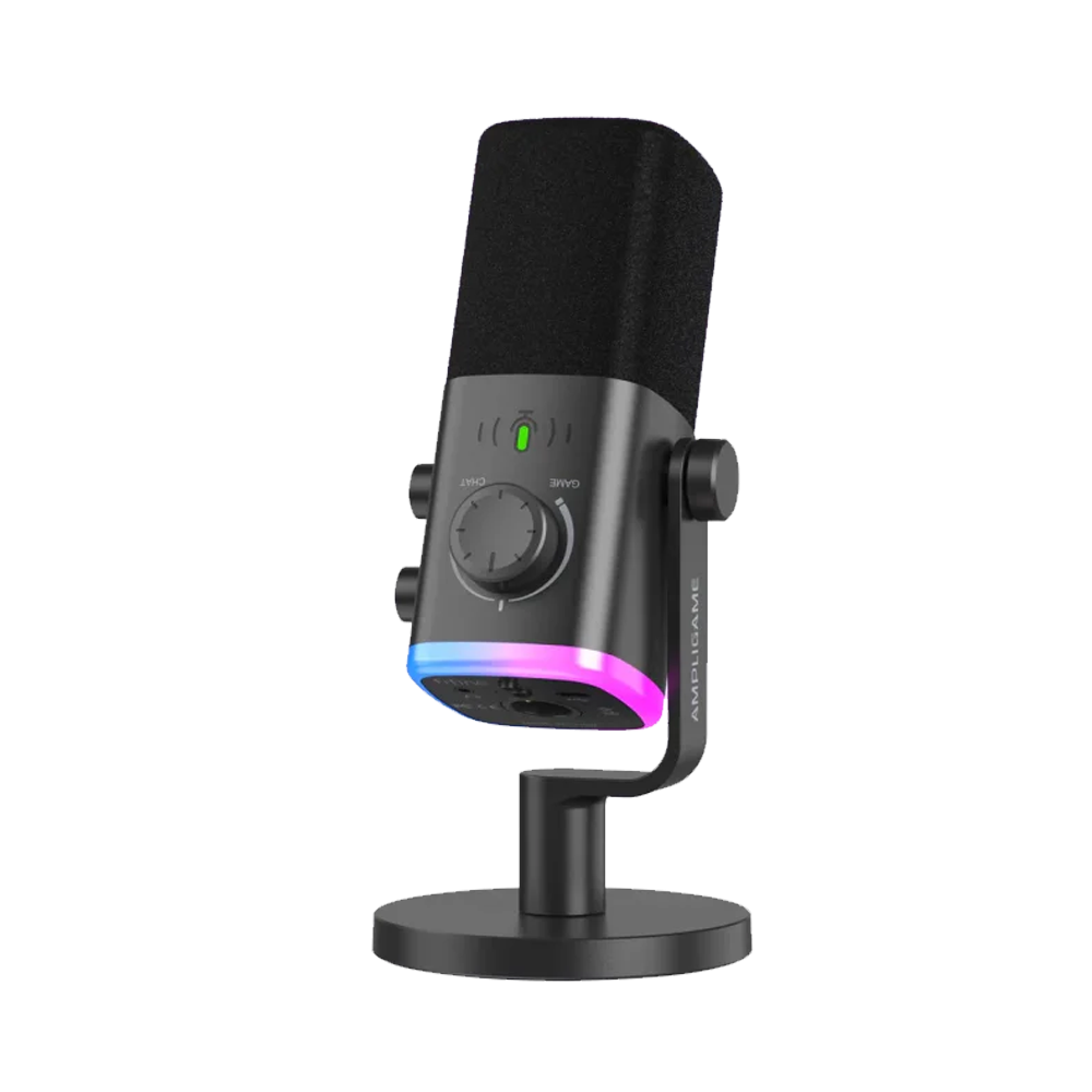 Fifine Ampligame AM9 XLR USB RGB Hibrit Yayıncı Mikrofonu