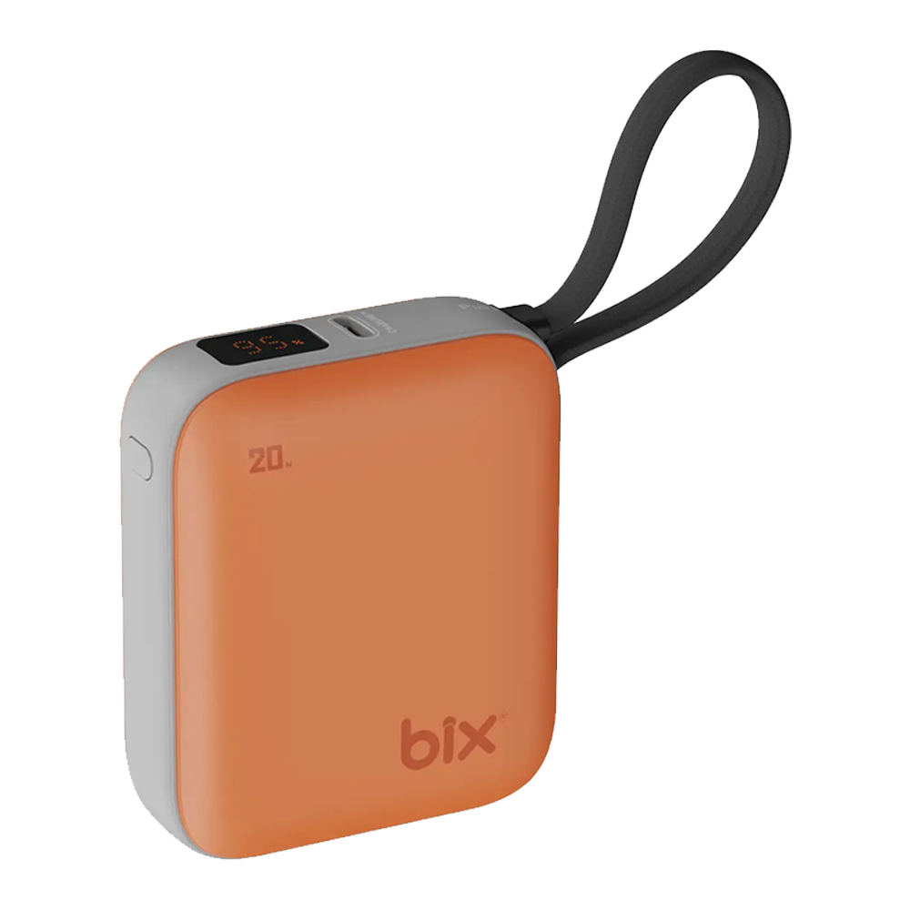 BIX PB119 20W 10000mAH USB-C Cep Boyu Taşınabilir Turuncu Hızlı Şarj Powerbank