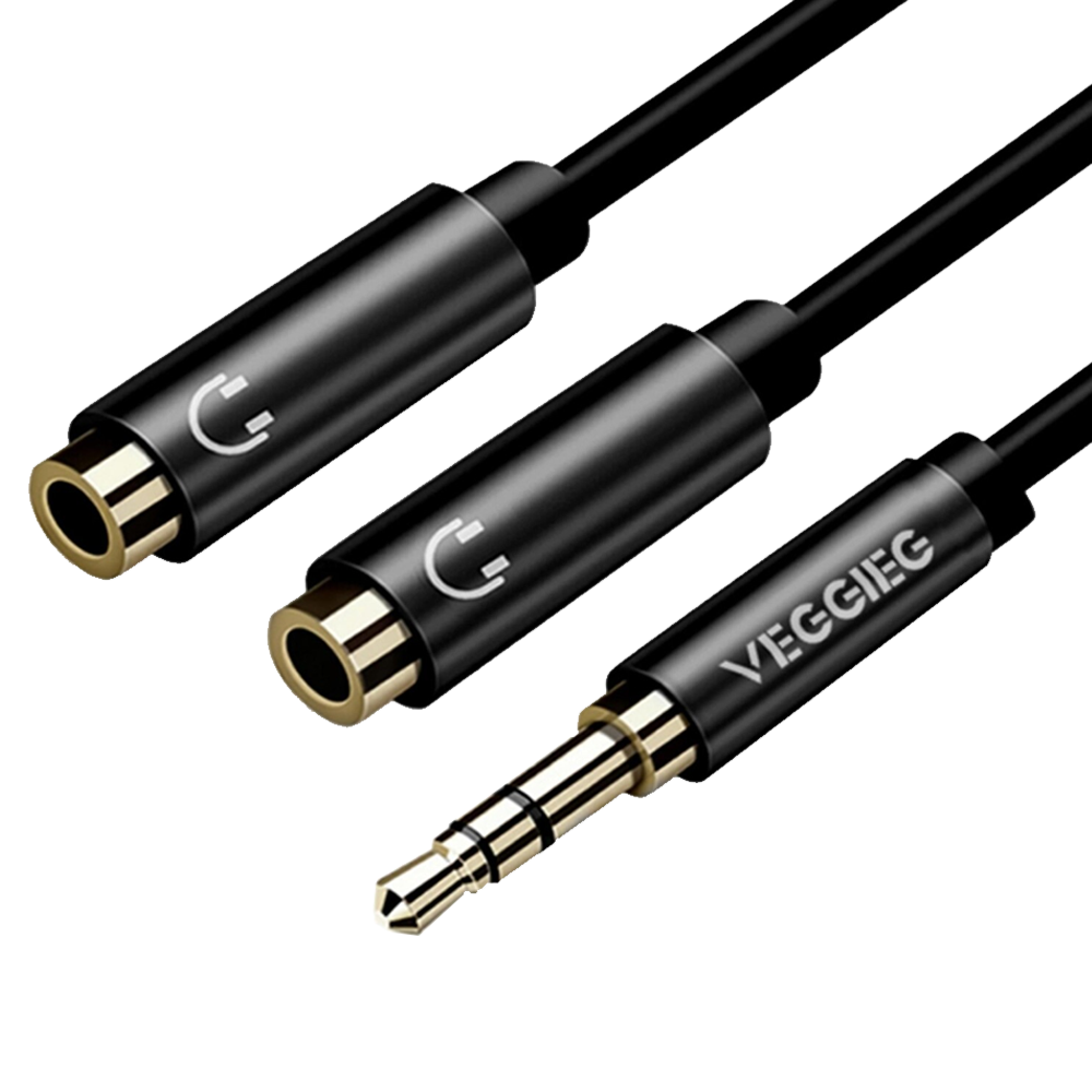VegGieg 3.5mm 2 Kulaklık Çoklayıcı Y Kablo