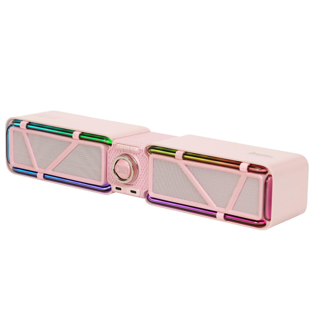 Divoom D-base 30W Masaüstü Bluetooth Pembe Gaming Hoparlör