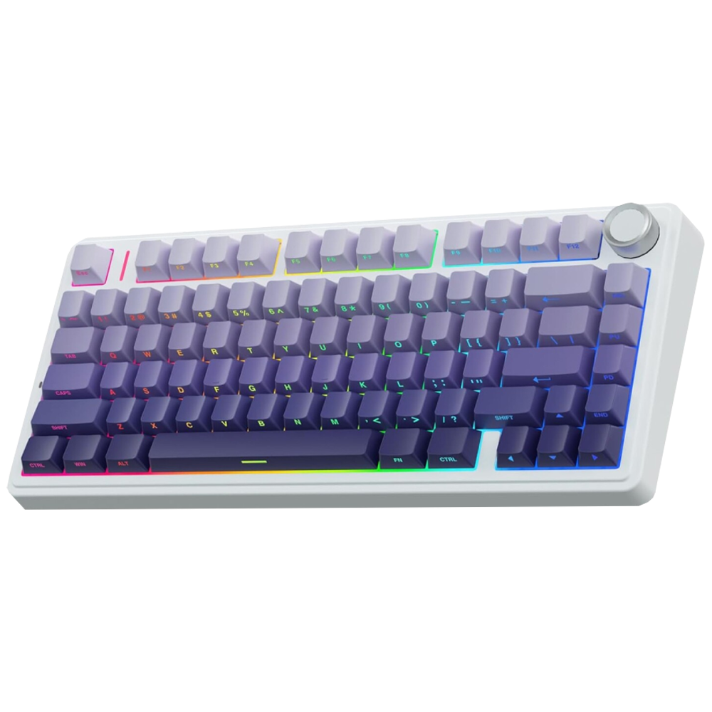 Aula F75 Seiya Switch Hot Swap TKL RGB Mor Kablosuz Gaming Klavye
