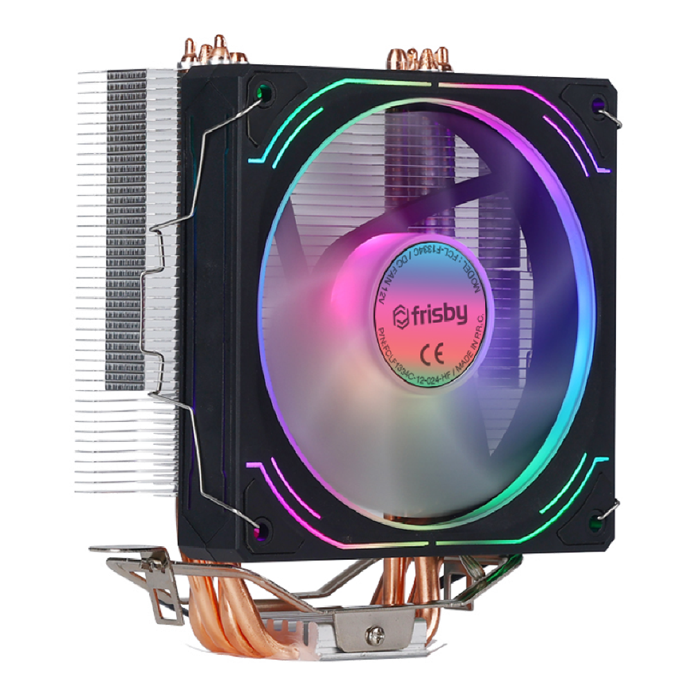 FRISBY FCL-F1334C RGB 120mm AMD/INTEL 4 Bakır Borulu Kule Tipi İşlemci Soğutucu görsel 1