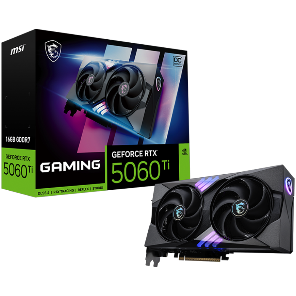 MSI GeForce RTX 5060 Ti GAMING OC 16GB GDDR7 DLSS 4 128 Bit Ekran Kartı