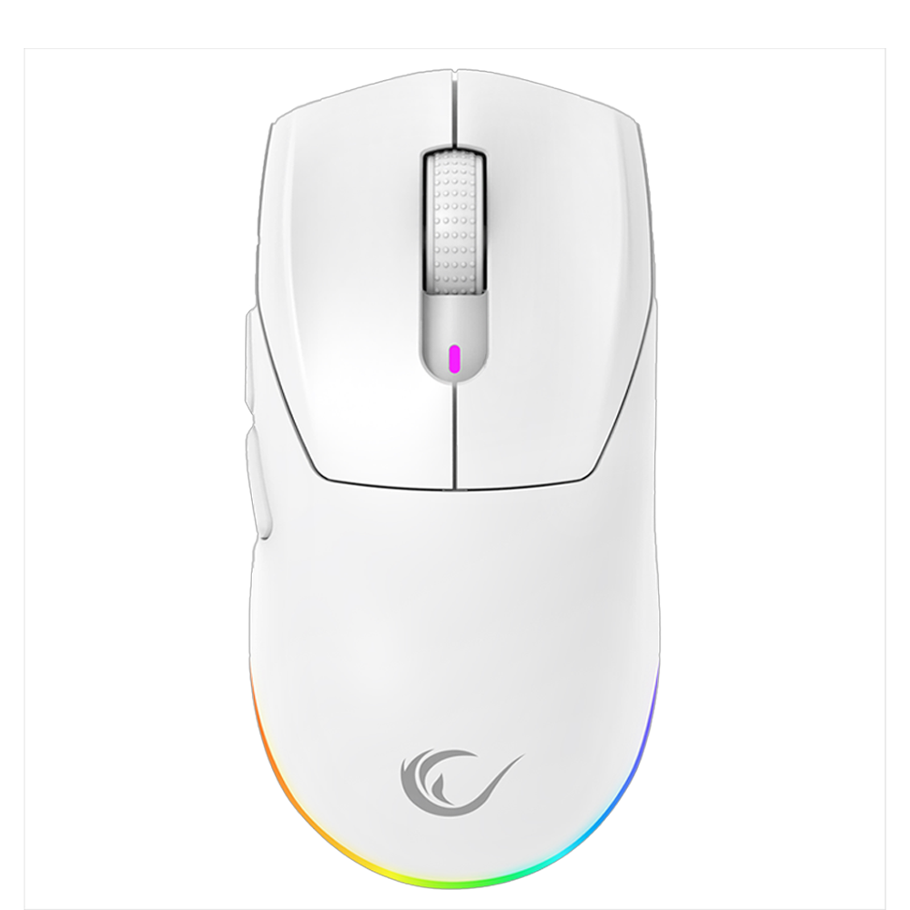 Rampage PROTE M5 Kablosuz Beyaz RGB Ledli Şarjlı 24000 DPI Gaming Mouse