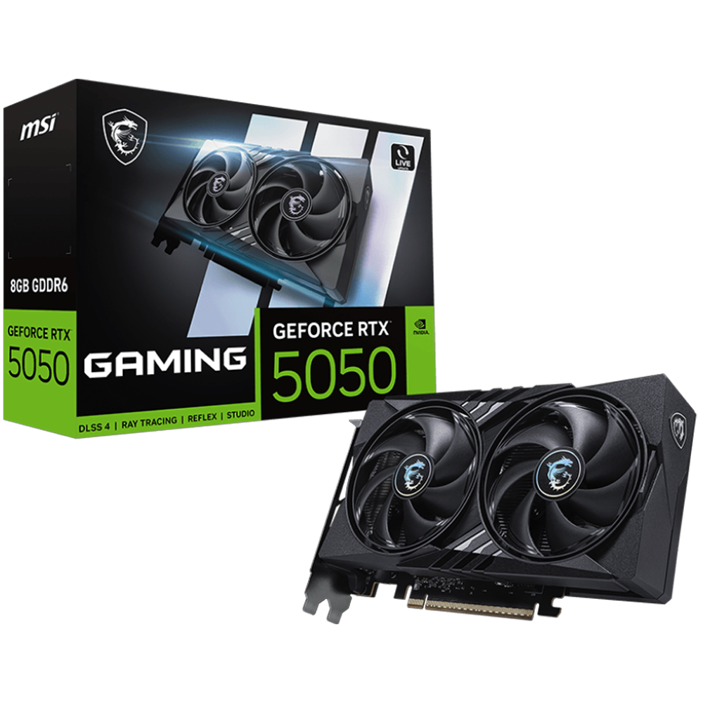 MSI GeForce RTX 5050 8G GAMING GDDR6 DLSS 4 128 Bit Ekran Kartı görsel 1