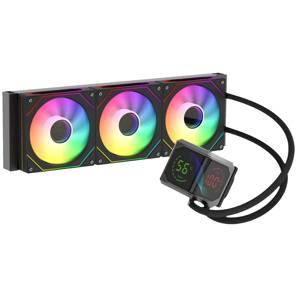 GameBooster SIGHT PRO 360B ARGB Curved Ekran 360mm Siyah İşlemci Sıvı Soğutucu