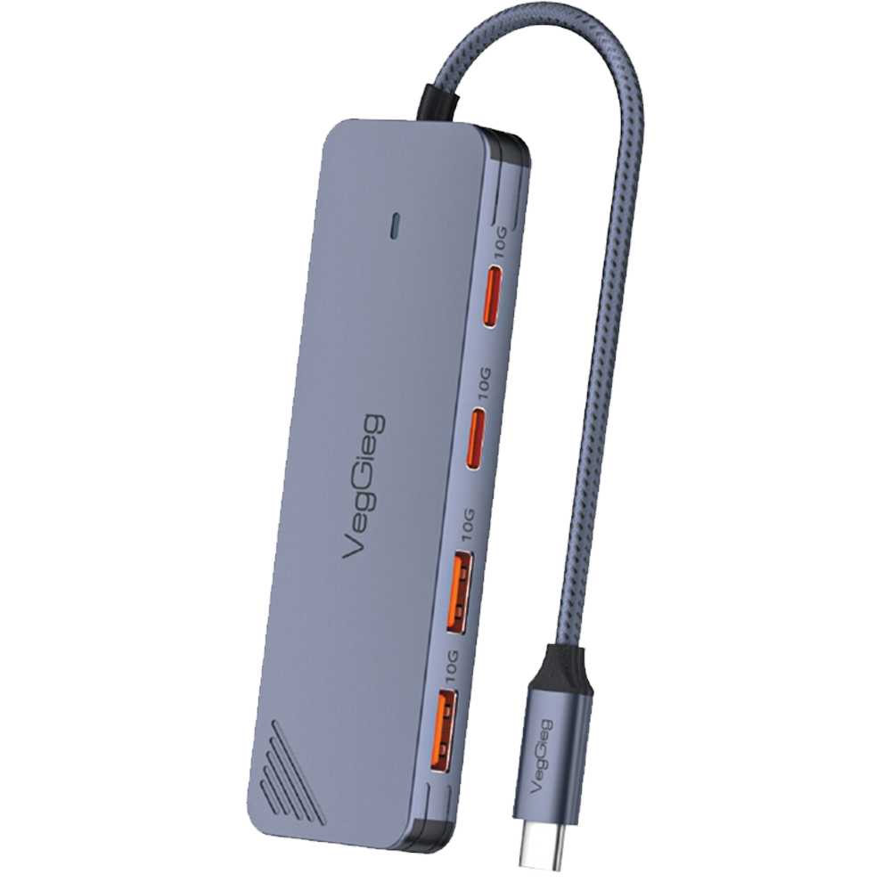 VegGieg 10Gbps Type-C USB-C 3.2 USB-A 3.2 Çoklayıcı Dönüştürücü Hub
