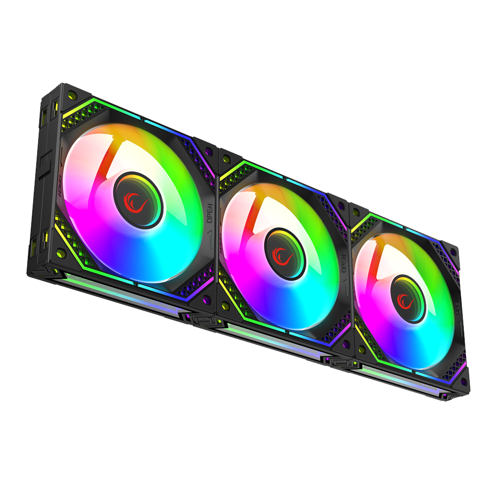 Rampage CYCLOPS F30 3*12cm ARGB Tümleşik Siyah Kasa Fanı