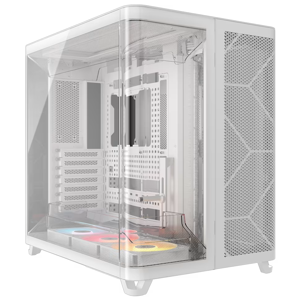 CORSAIR AIR 5400 RS-R ARGB Tempered Glass USB 3.2 Beyaz E-ATX Mid Tower Kasa