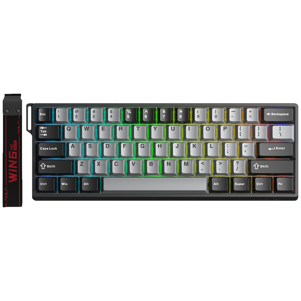 Aula Win60 HE Pro Xingyi Switch Hot Swap TKL RGB Gri Kablolu Gaming Klavye