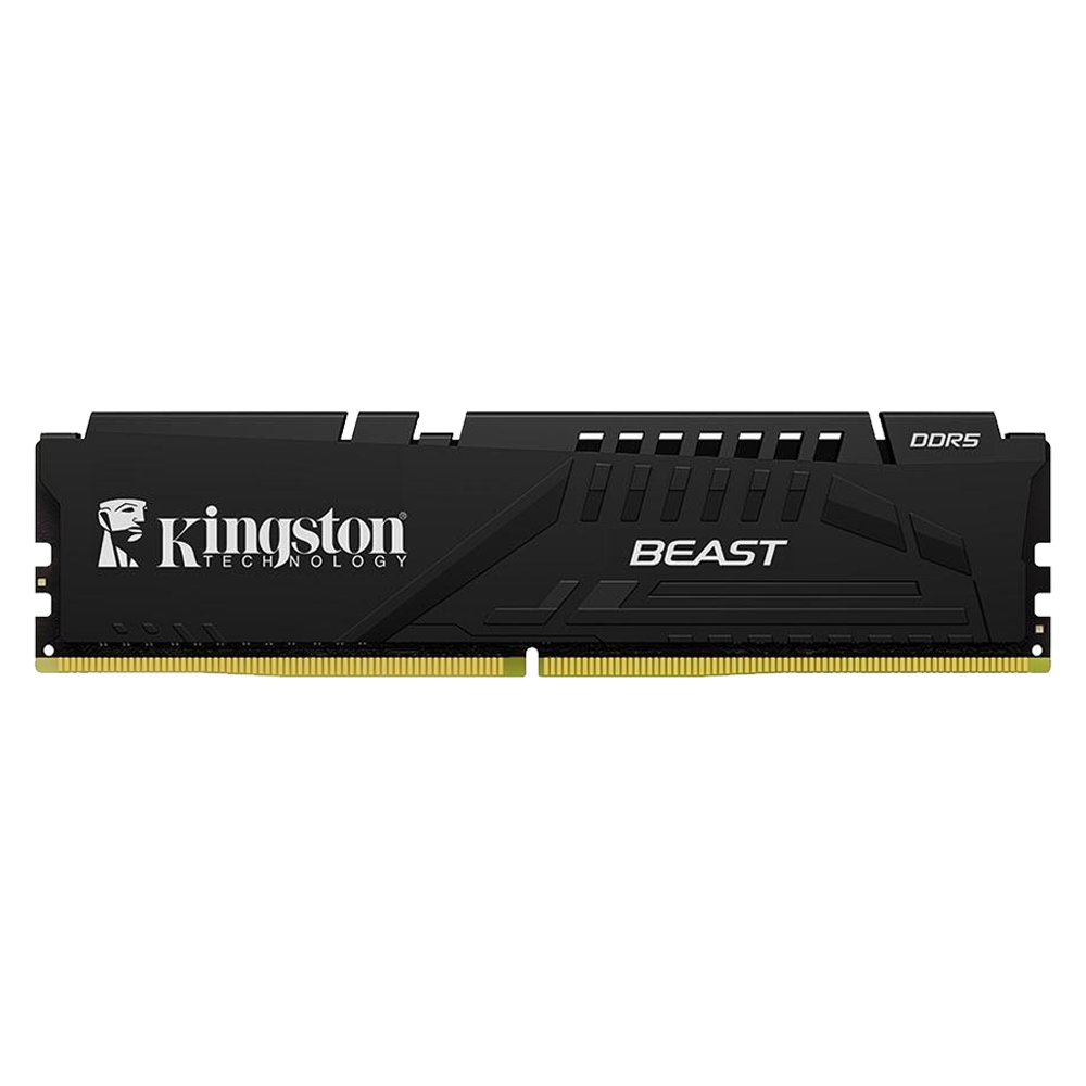 Kingston 16GB Beast Siyah 5200Mhz CL36 DDR5 AMD EXPO Single Kit Ram