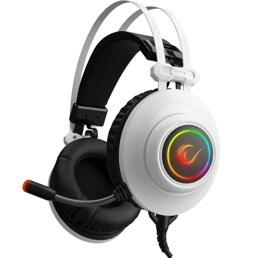 Rampage RM-K1 PULSAR 7.1 Surround RGB Titreşimli Beyaz Mikrofonlu Gaming Kulaklık