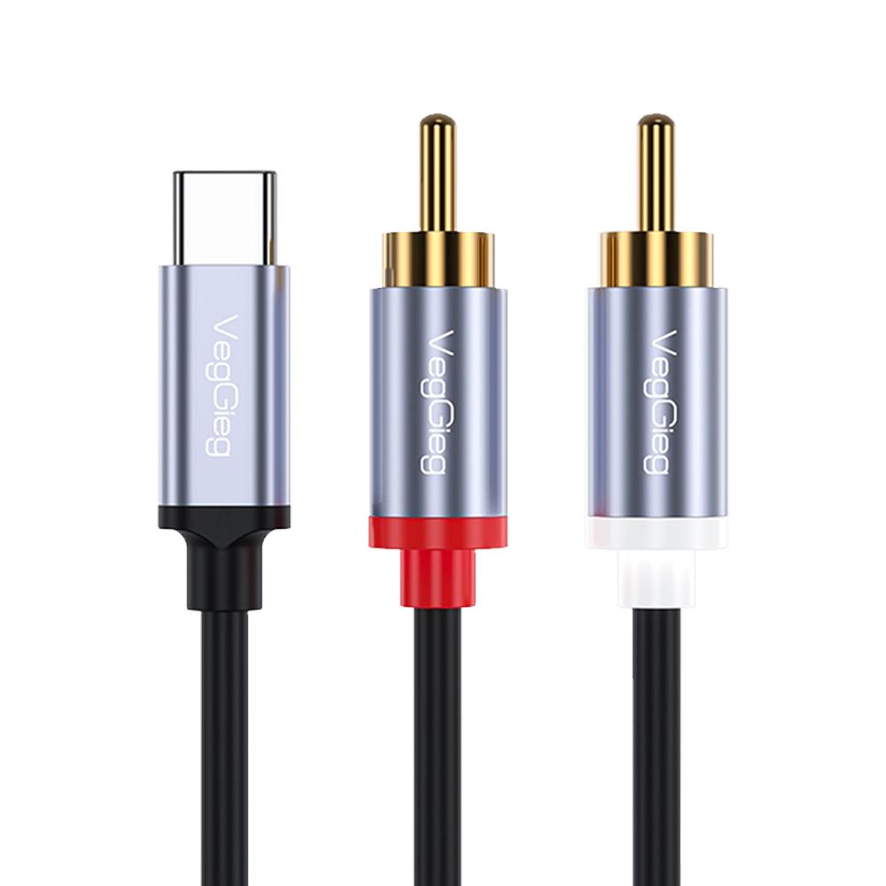VegGieg Type-C RCA Ses Kablosu 1.5 Metre
